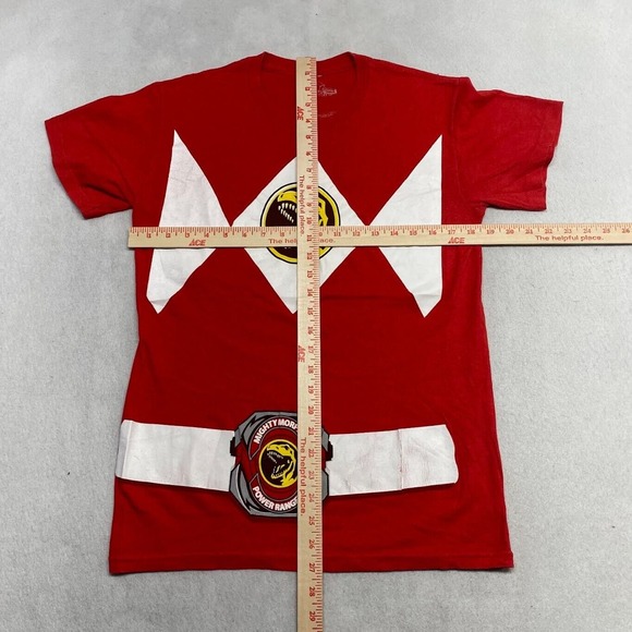Power Rangers Red Ranger Graphic Tee Thrifted Vintage Style Size M - Picture 6 of 10
